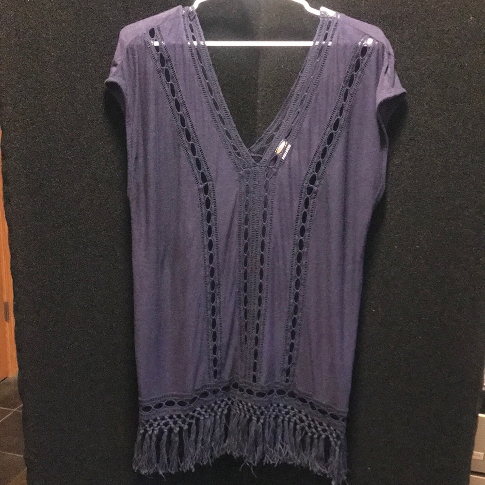 L*Space navy med/L tunic top - Picture 1 of 7